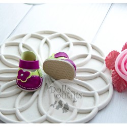 БОСОНІЖКИ З МЕТЕЛИКОМ ДЛЯ ЛЯЛЬКИ МИА М'ЯТНО-РОЖЕВОГО КОЛЬОРУ