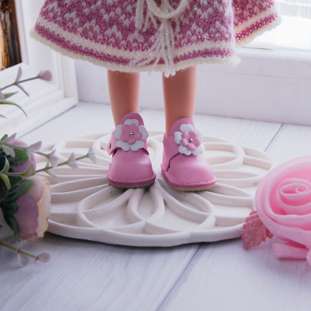 Босоніжки с зкаритим квадратним носиком для ляльки