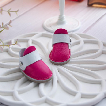 Туфлі для ляльки Паола Рейна 32 см – закриті, натуральна шкіра, зручна застібка, рожеві