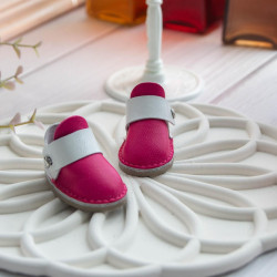 Туфлі для ляльки Паола Рейна 32 см – закриті, натуральна шкіра, зручна застібка, рожеві