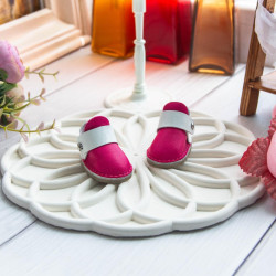 Туфлі для ляльки Паола Рейна 32 см – закриті, натуральна шкіра, зручна застібка, рожеві